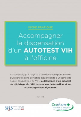 Accompagner la dispensation d'un autotest VIH à l'officine (Cespharm)